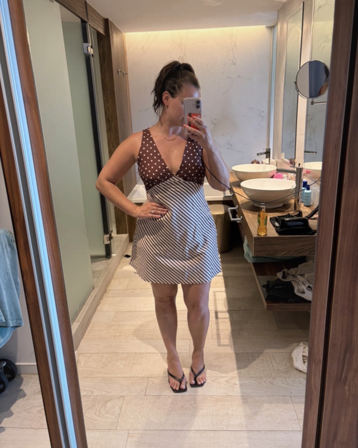 Brown dress size 10