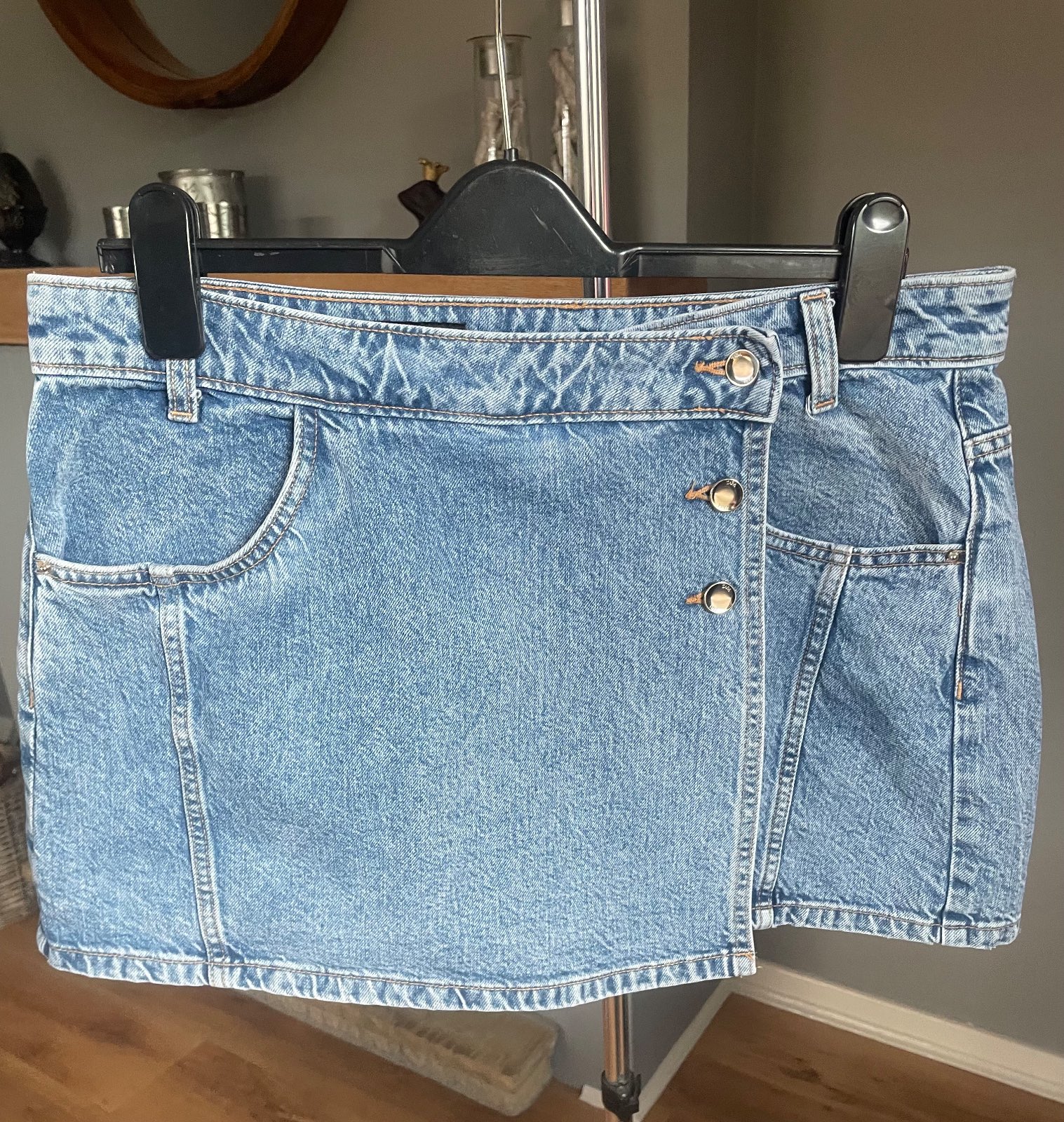 Zara denim Skort size XL