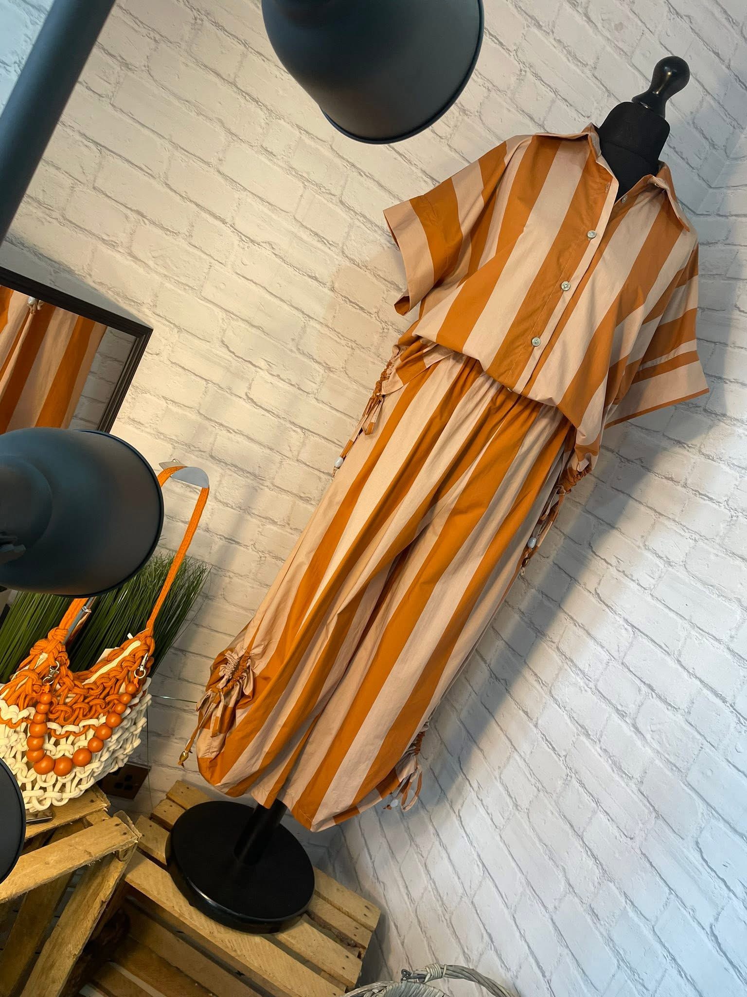 Rust Stripe Co Ord BNWT