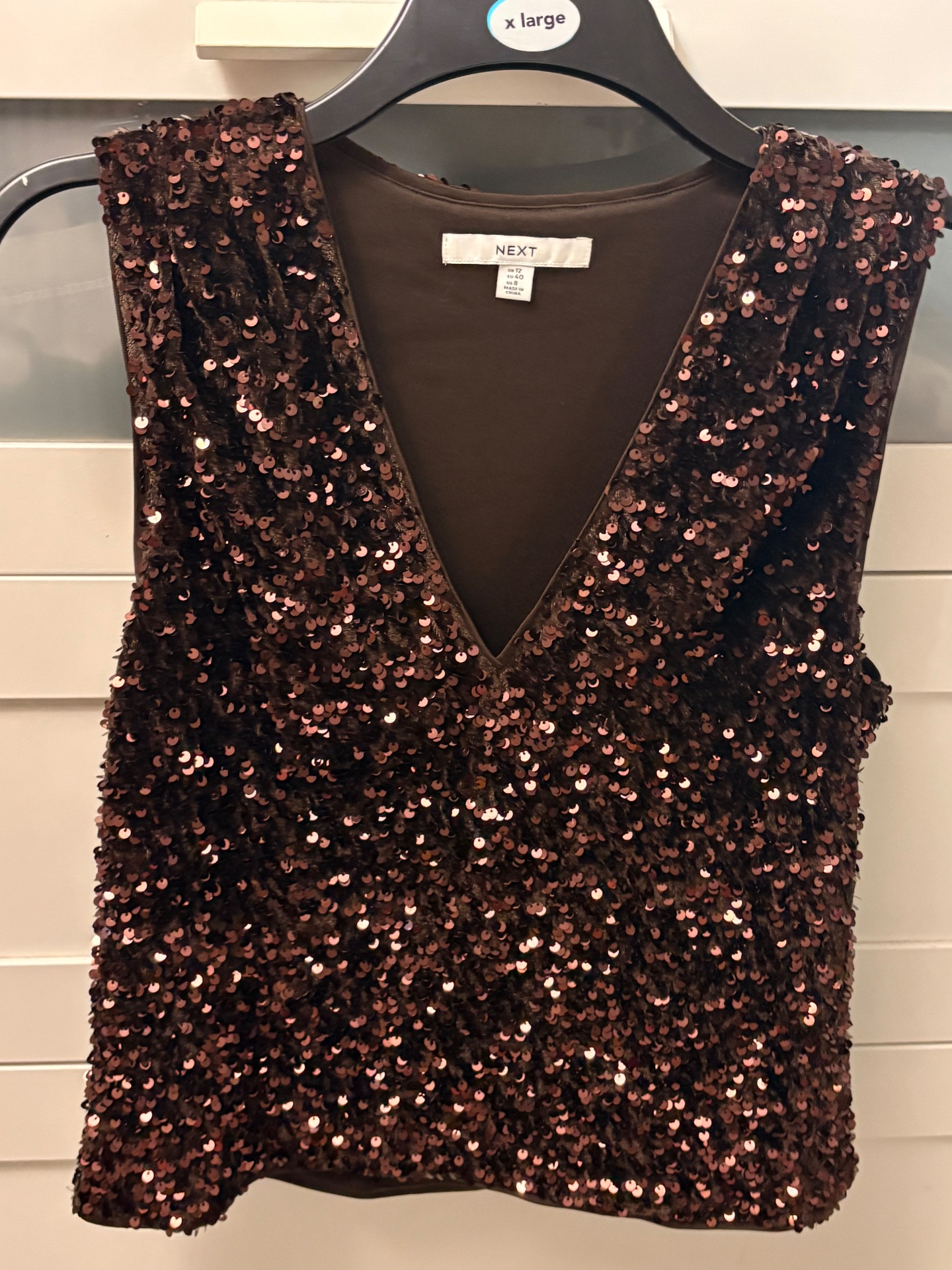Next sequin vest