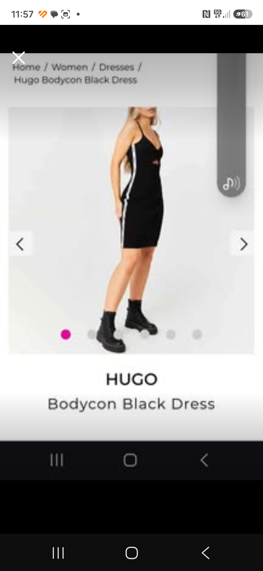 Hugo boss bodycon black dress 👗