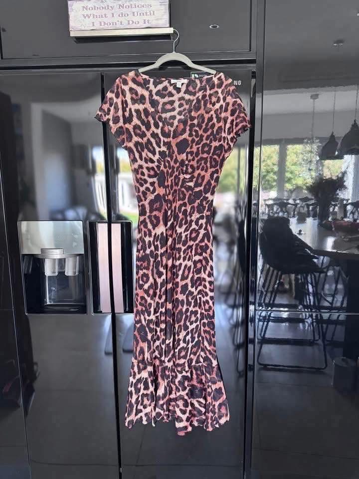 M&S leopard print dress
