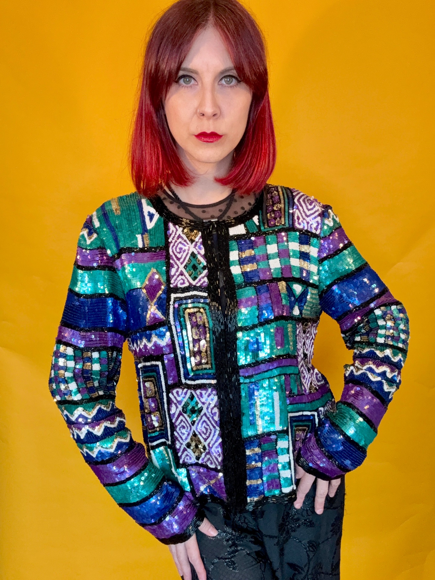Vintage Sequin Trophy jacket