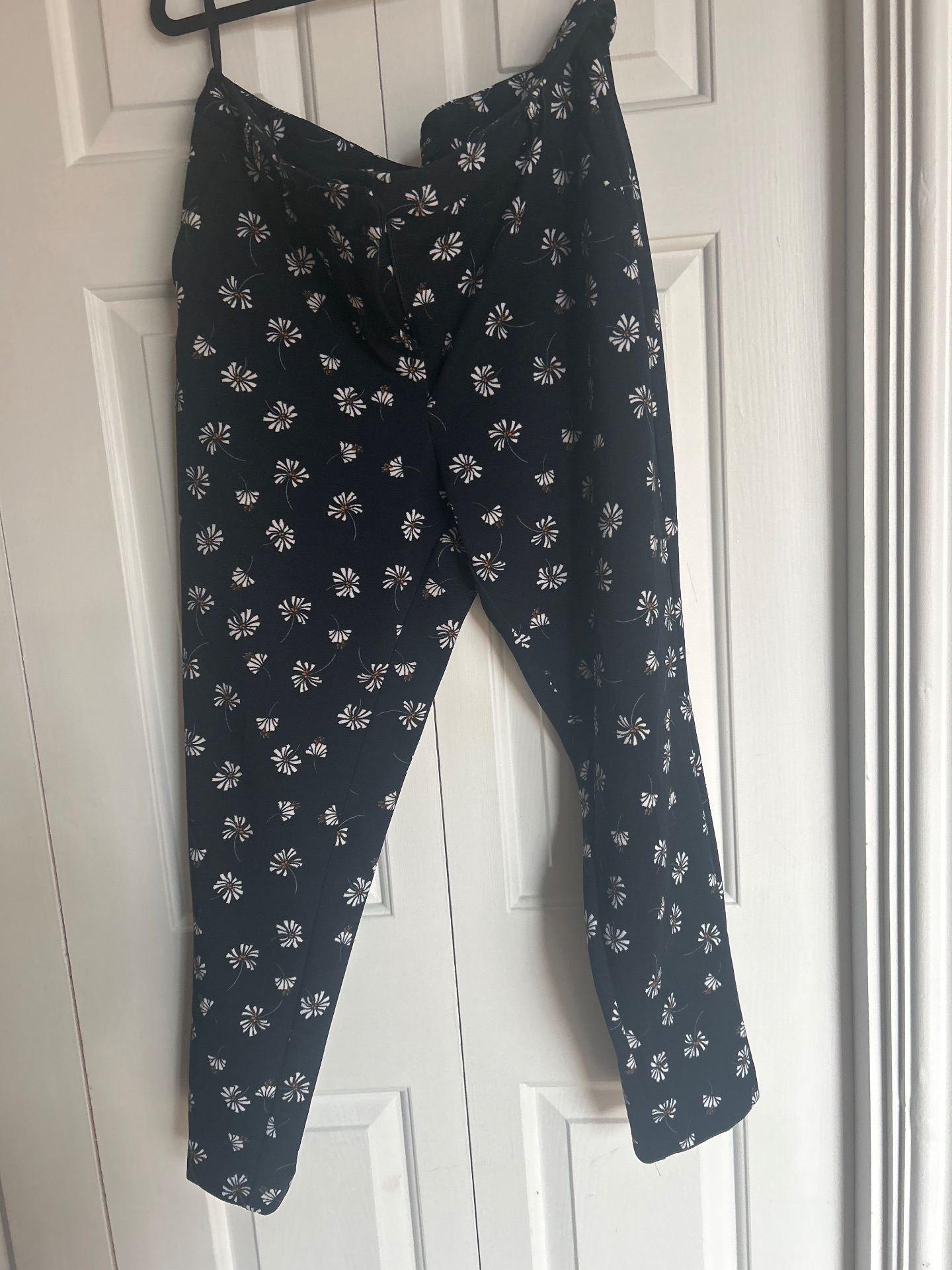 Patterned trousers  Navy