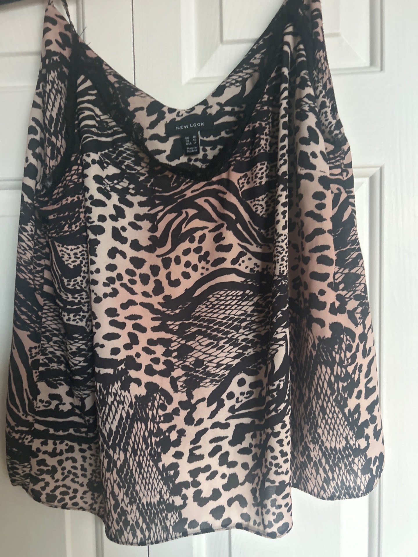 Leopard print cami top
