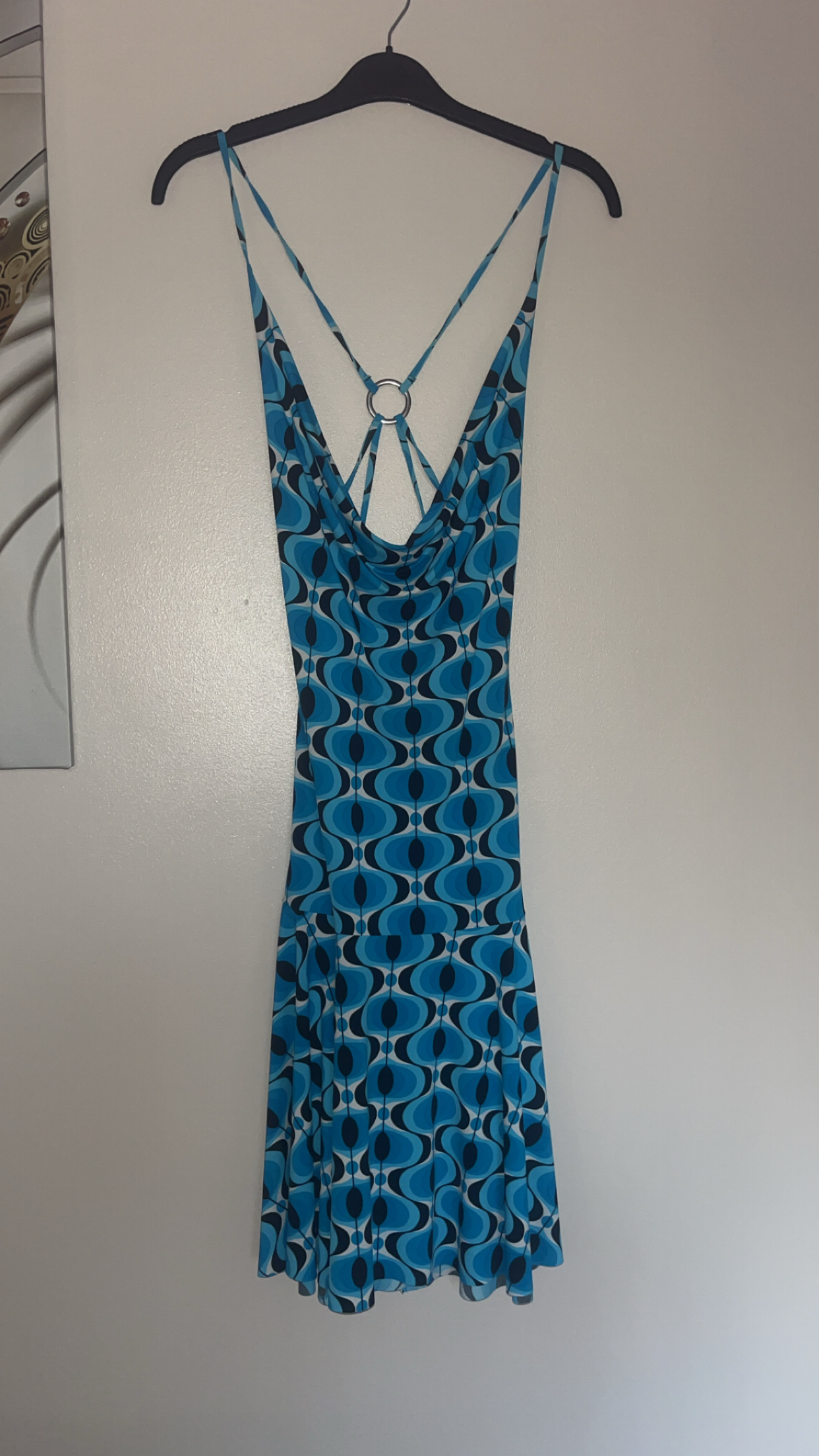 Blue psychedelic dress
