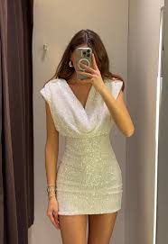 Zara sequin dress xs