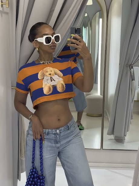 Zara teddy cropped tshirt