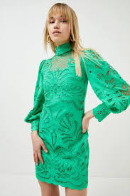 Karen millen green dress 8