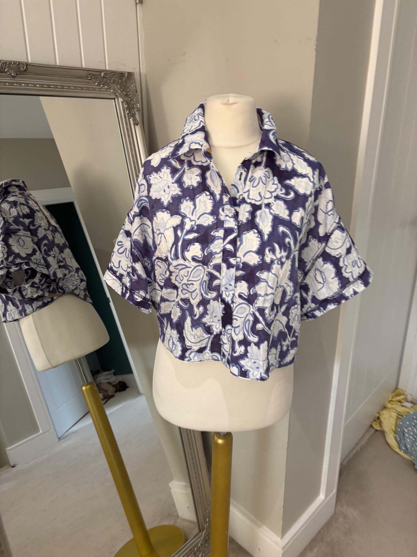 Zara floral shirt
