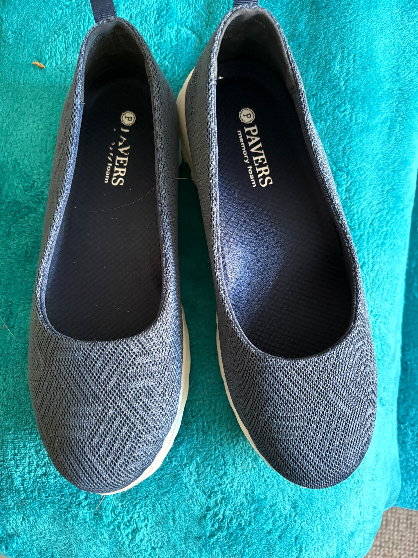 Navy Pavers slip on shoes size 6
