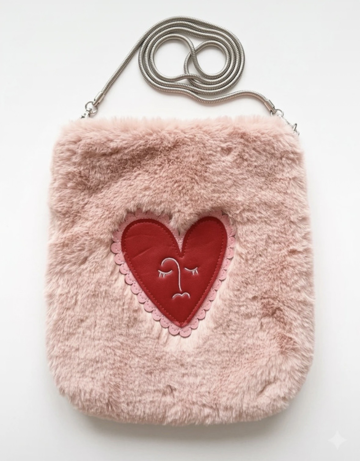 Skinny dip pink fluffy bag