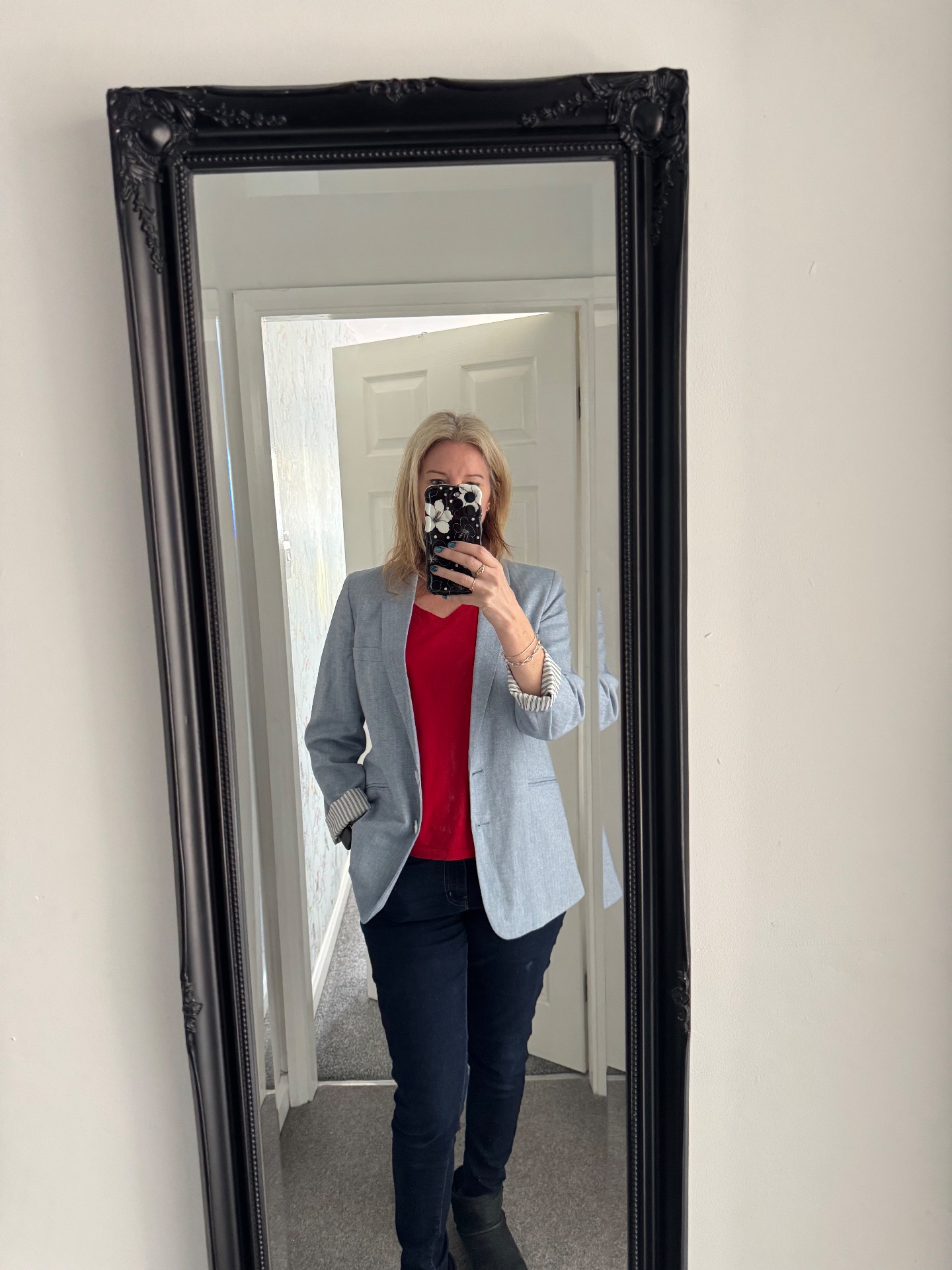 Primark pale blue blazer, size 14