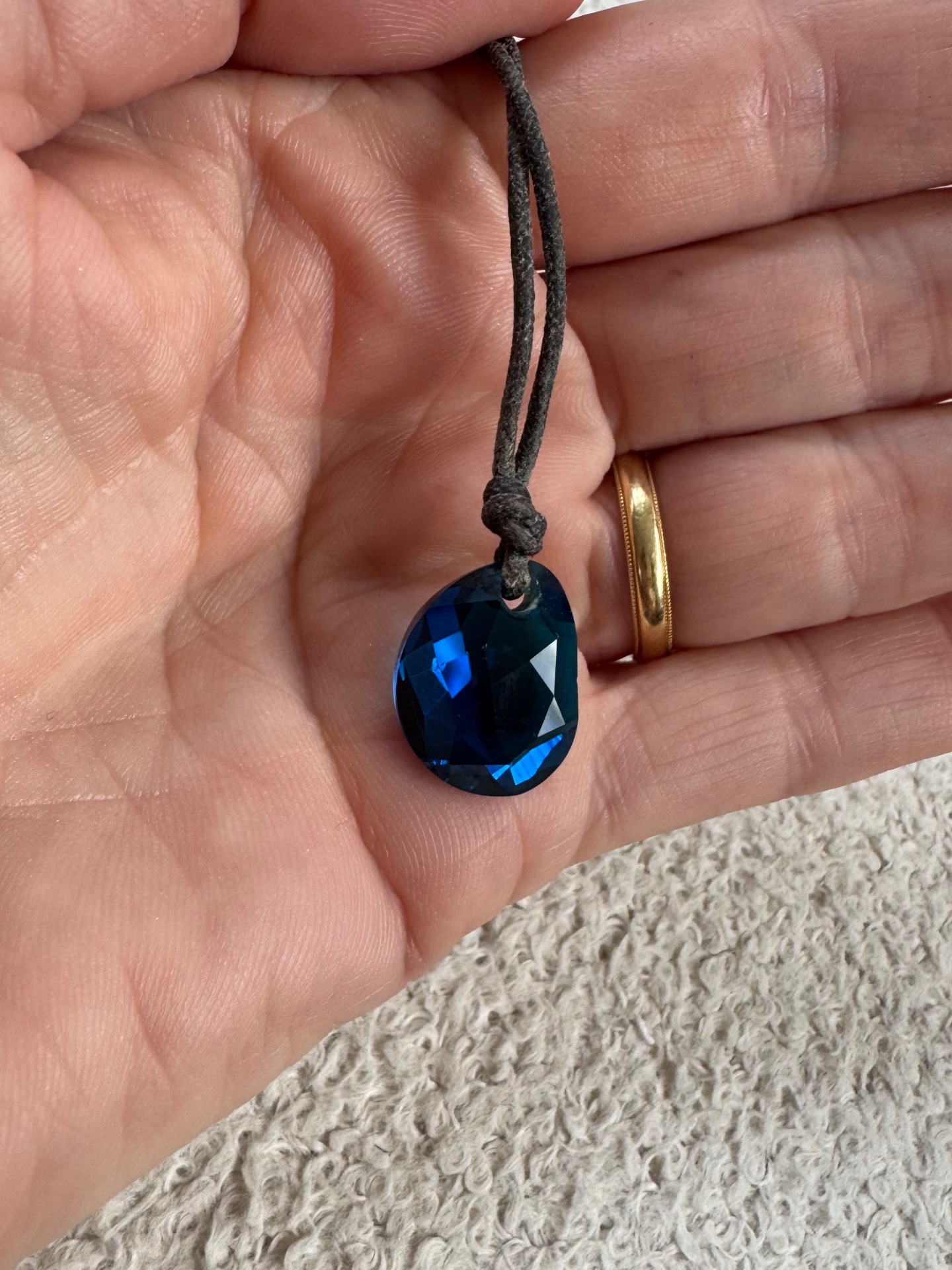 Blue Swarovski pendant
