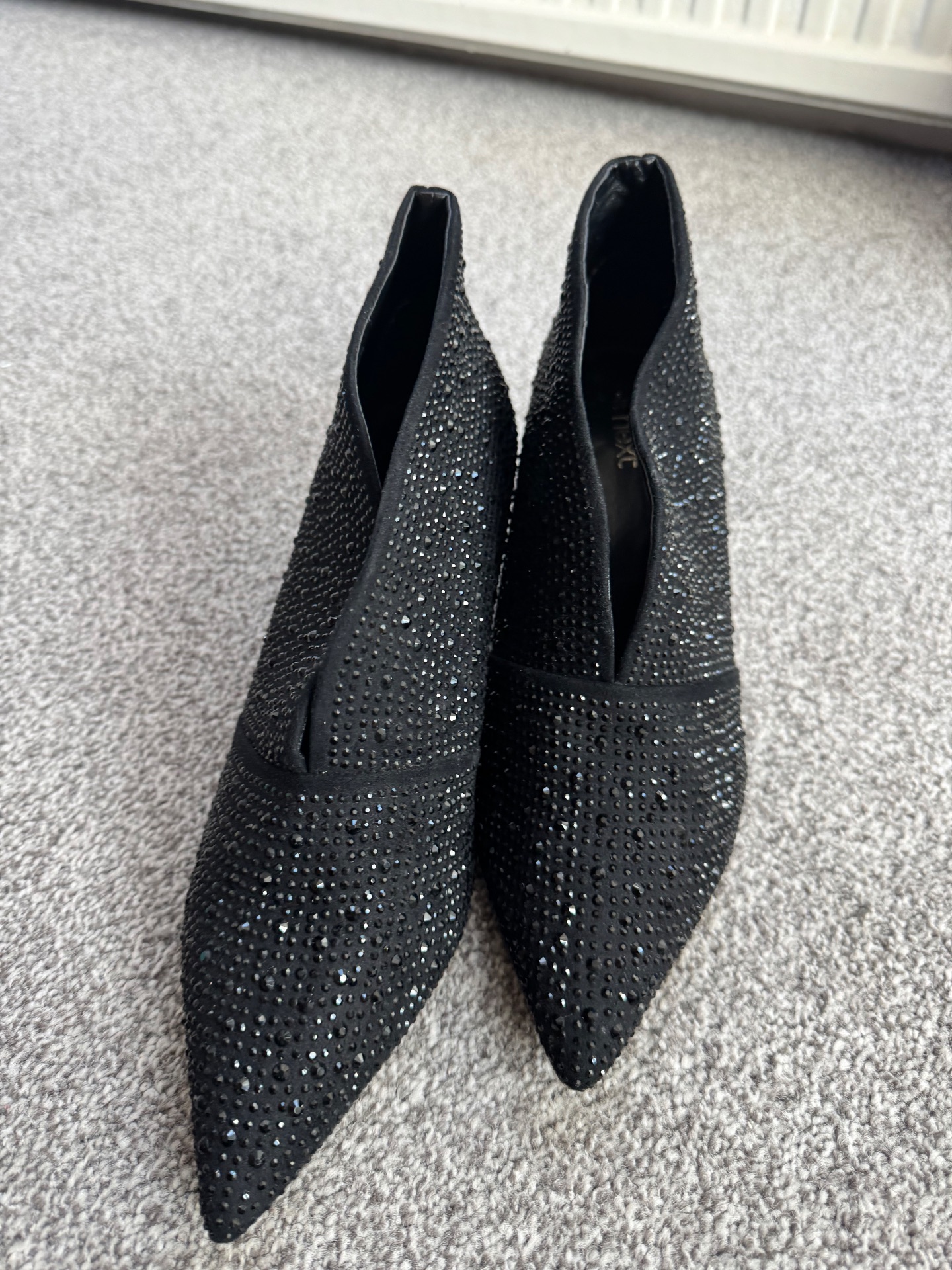 NeXT sparkly black shoe boots