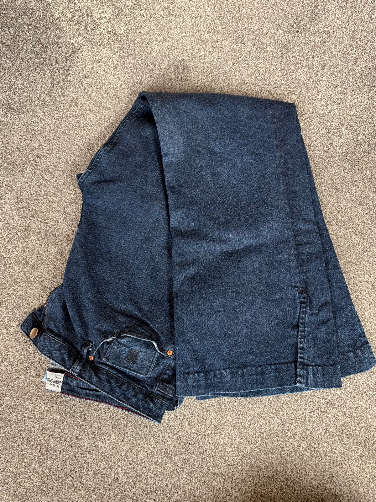 River island blue flare denim jeans