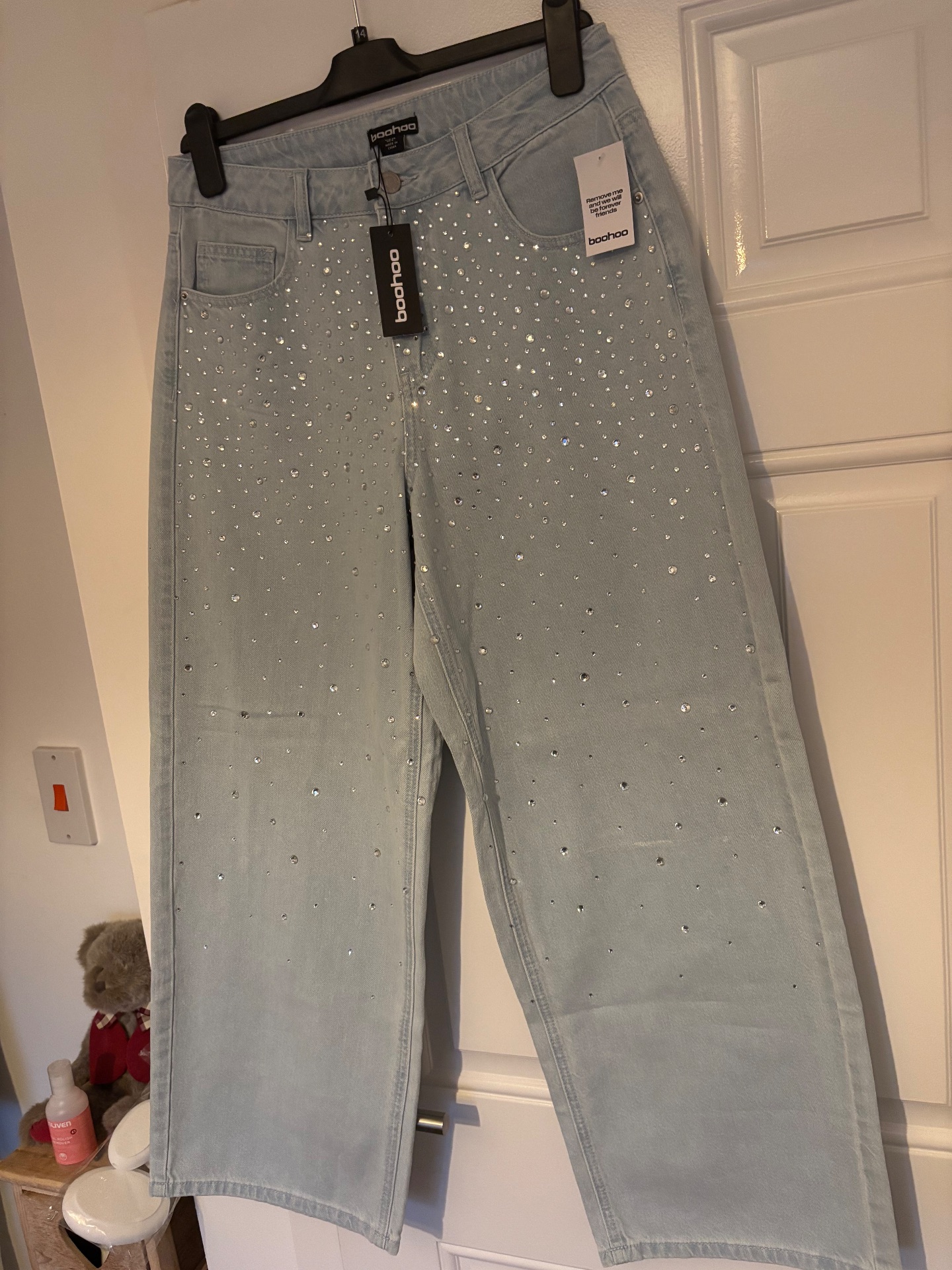 Boohoo New Sparkle Jeans Size 10R