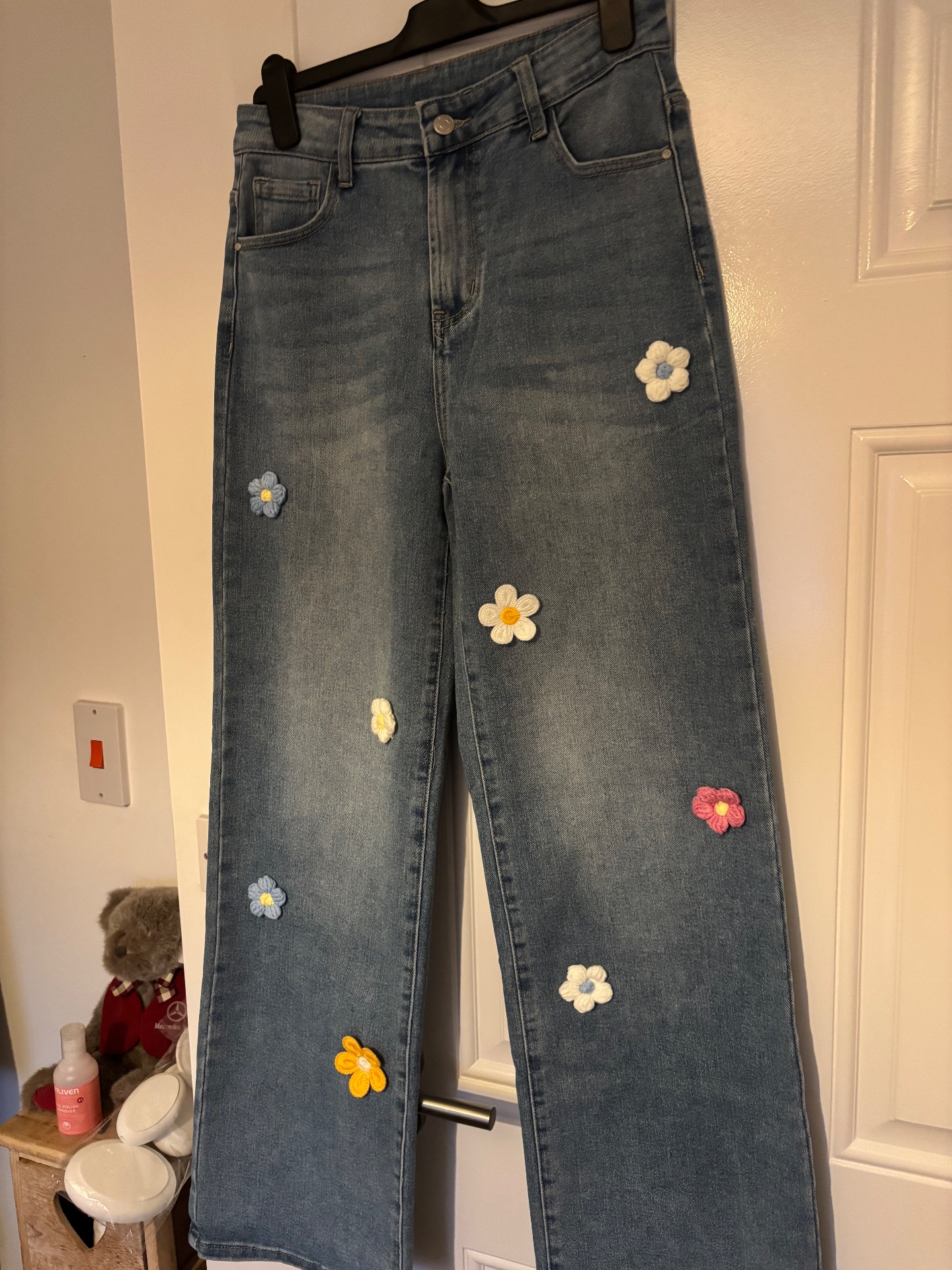 Boutique Flower Appliqué Jeans Size 10
