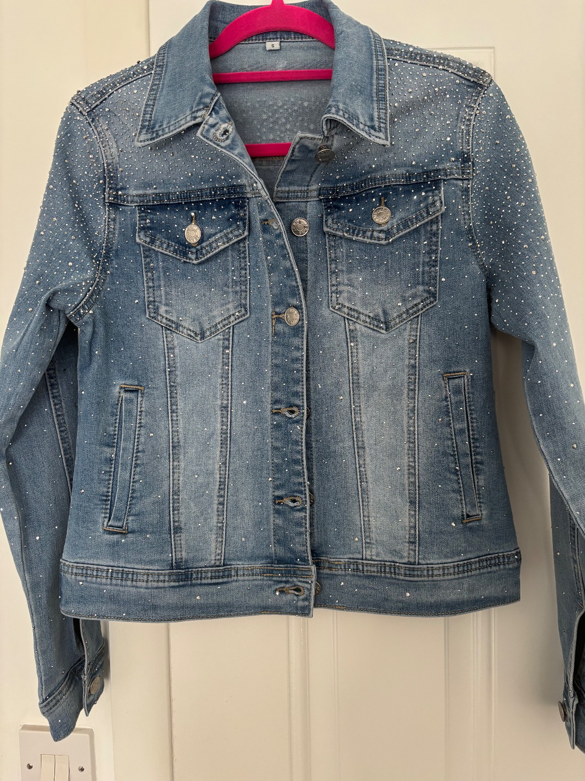 Studded Denim Jacket Size Small