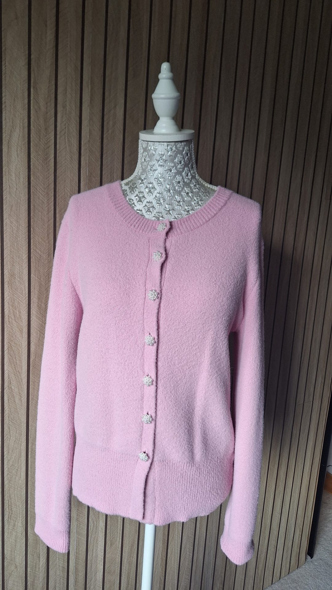 size 12 Zara pink cardigan
