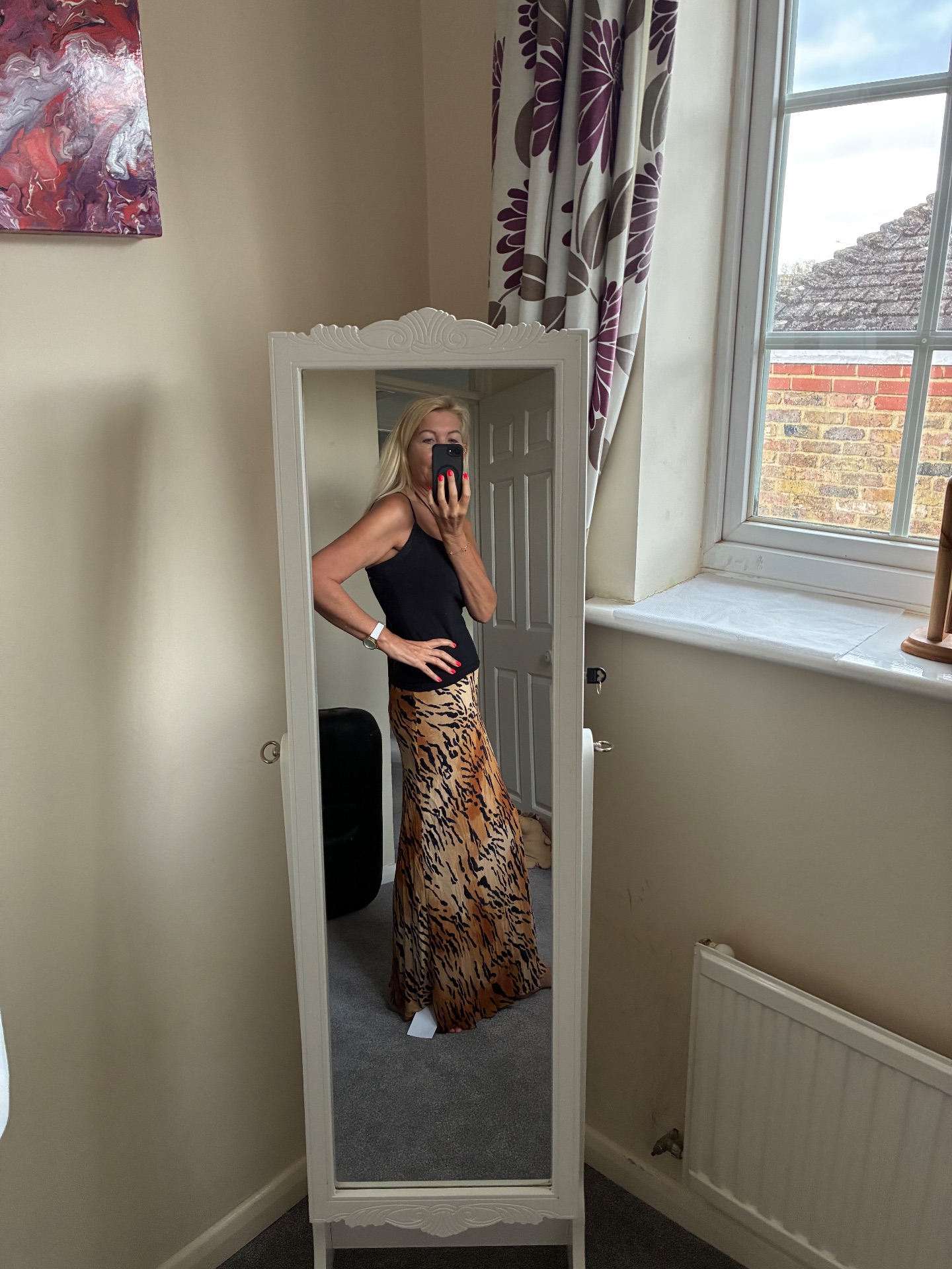 NFD Tiger Print Maxi Skirt