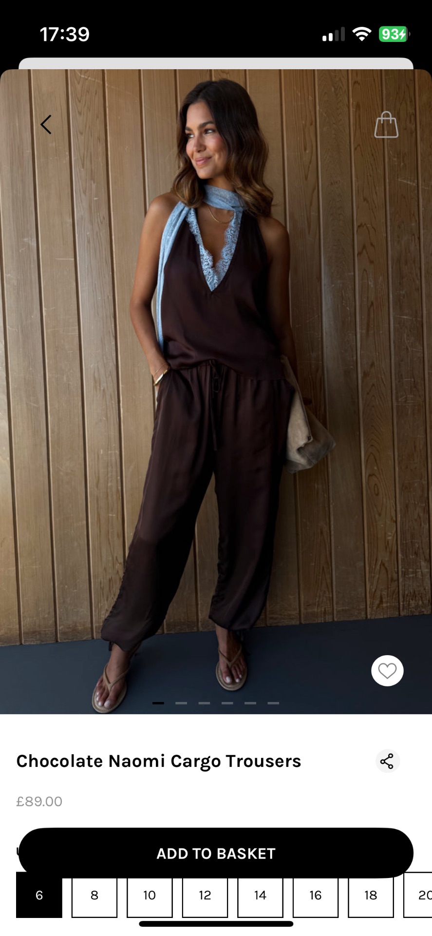 NFD BNWT Chocolate Cargo Trousers