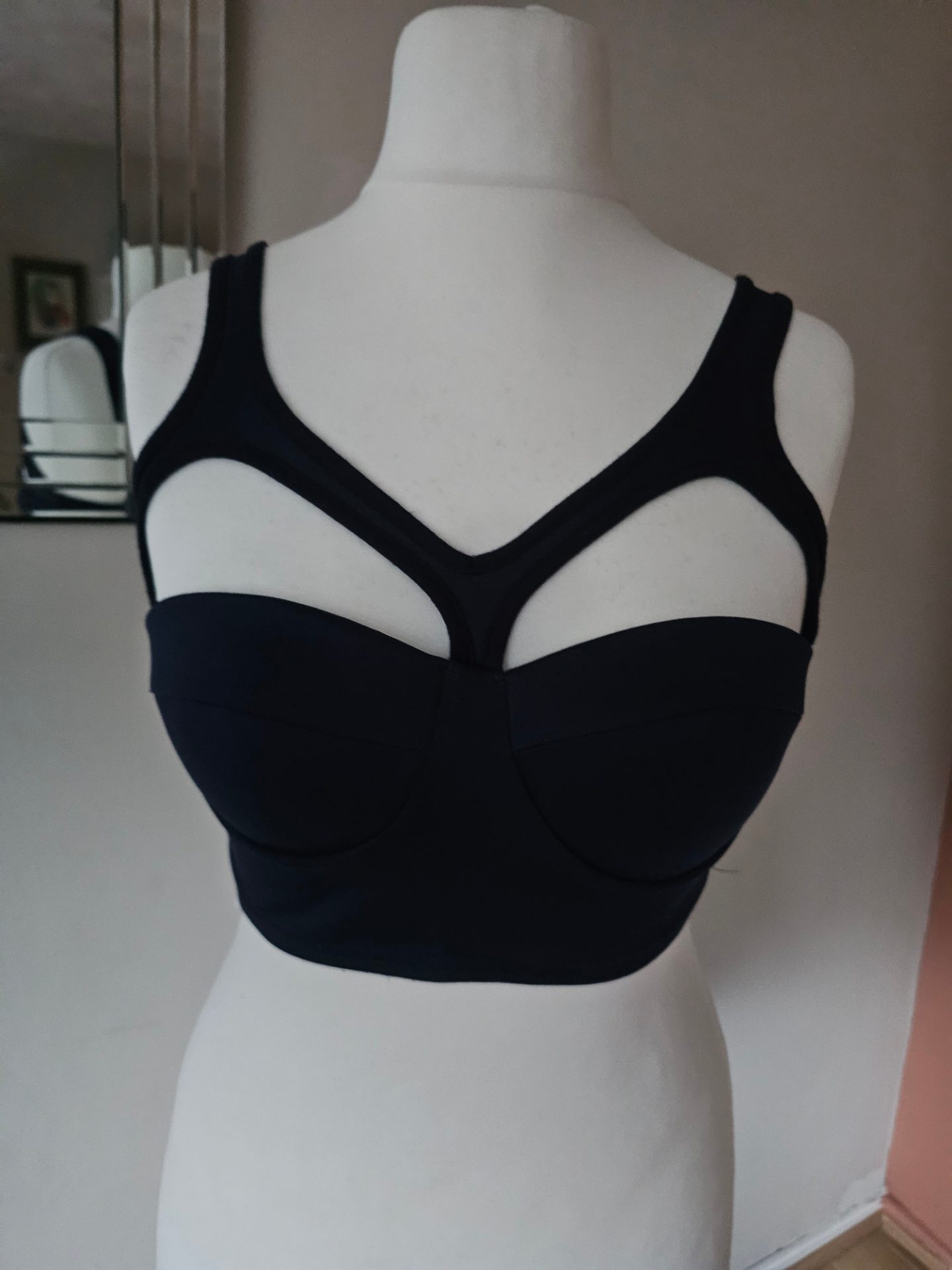 Navy blue corset top