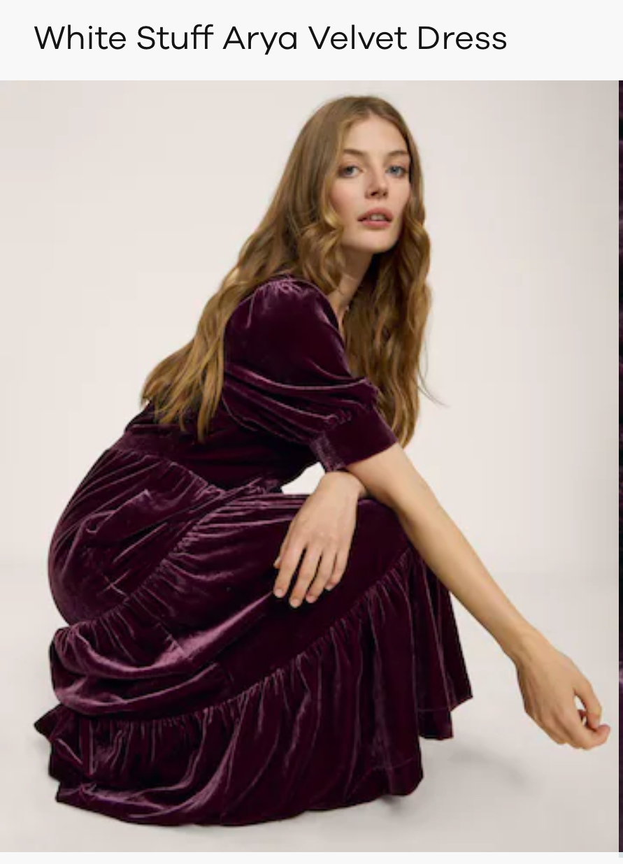 Burgundy Belvet Dress