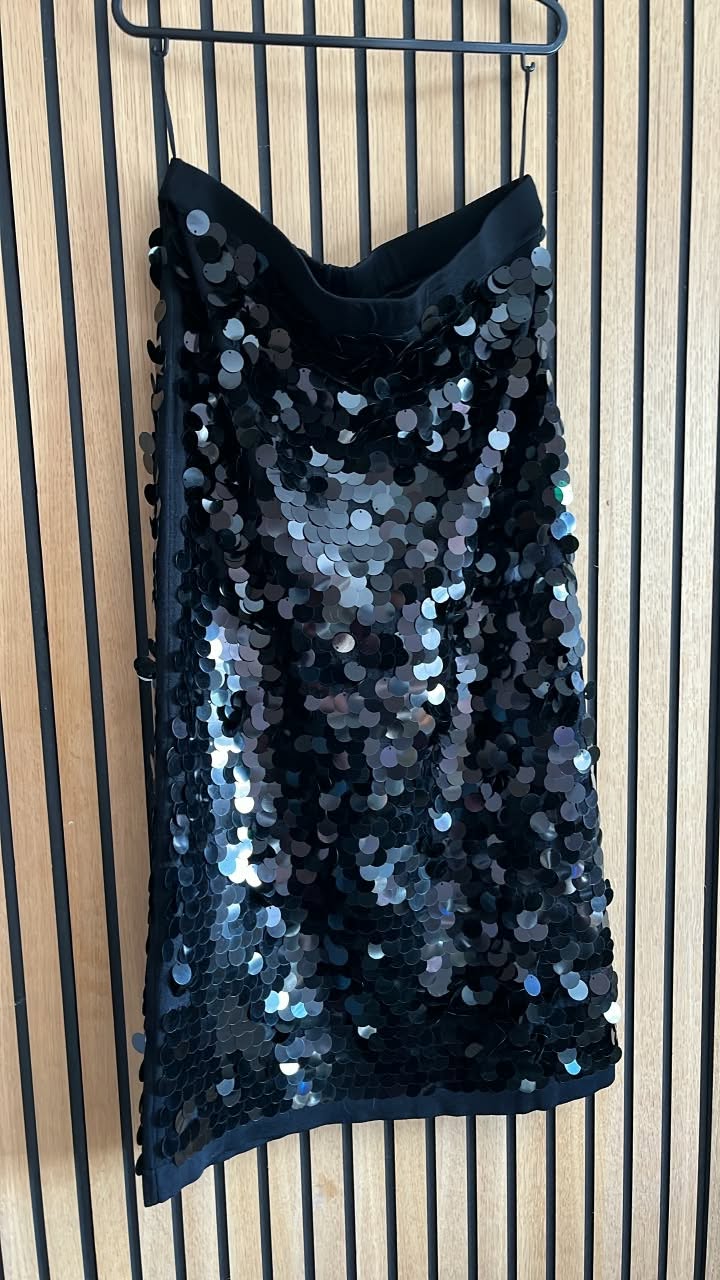 Black Sequin Skirt