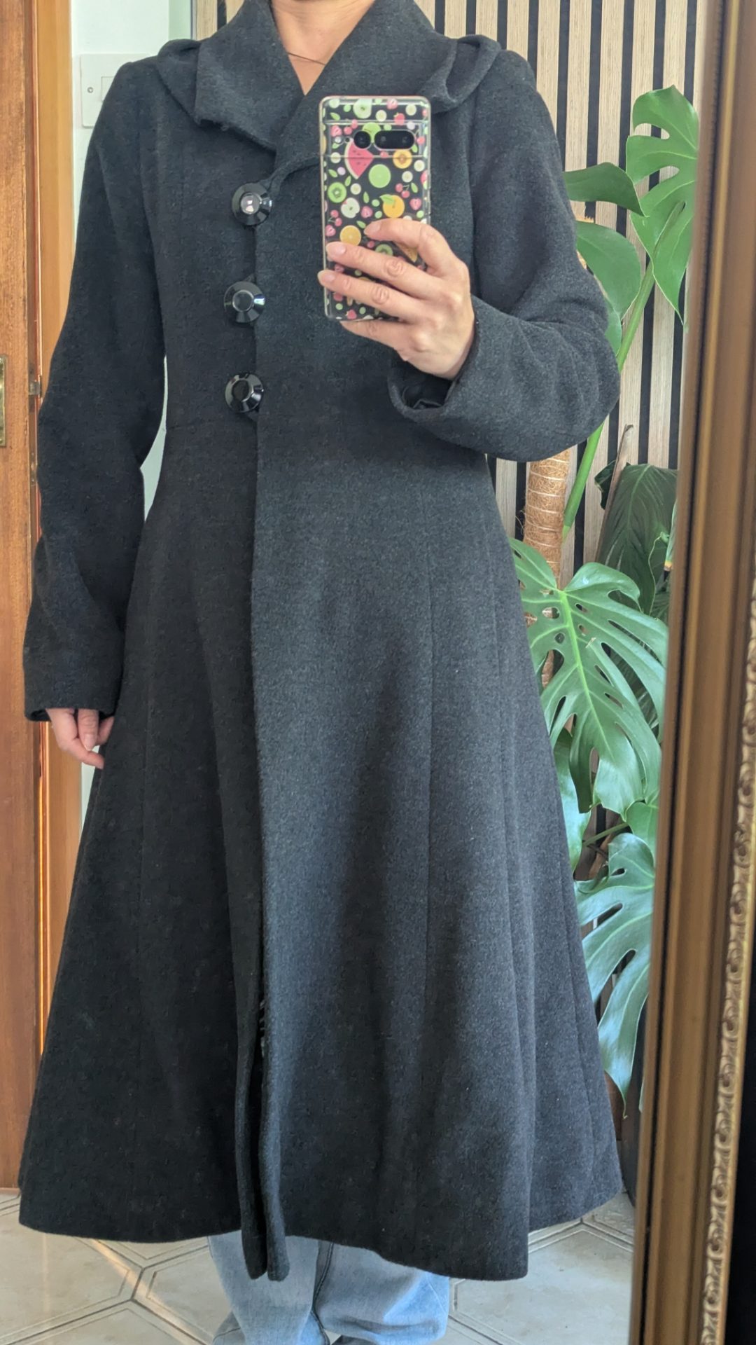 LAURA ASHLEY Fitted Winter Wollen Coat Size 8