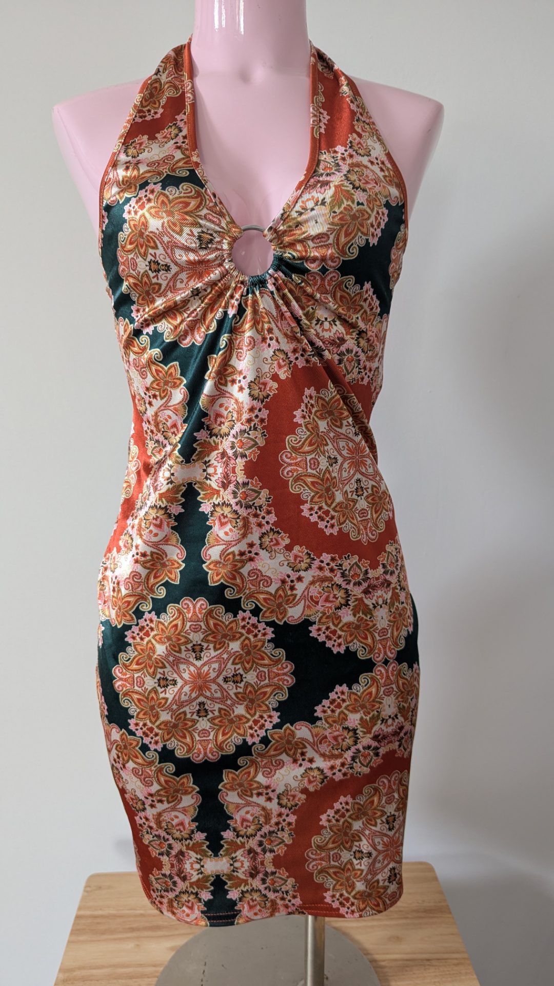 New Look Patterned Mini Dress Size 10