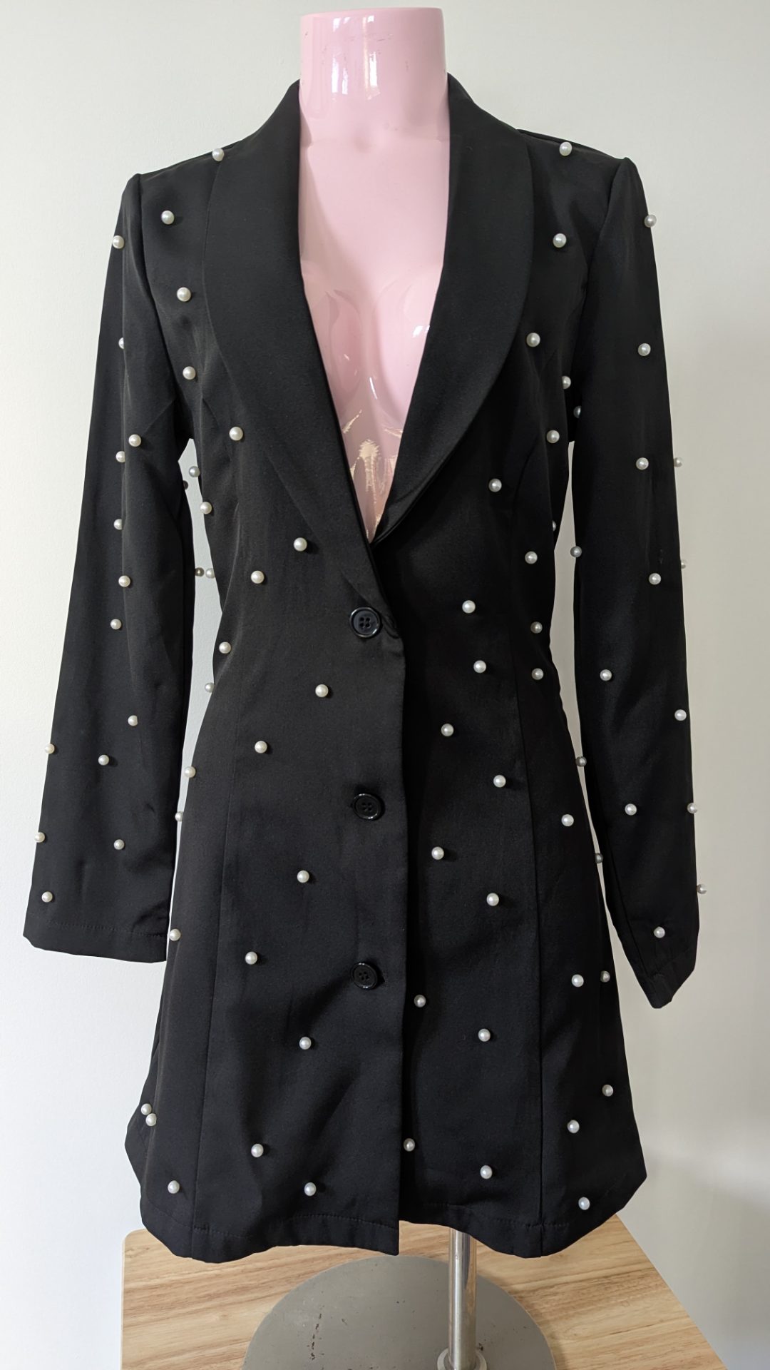 Saint Genies Pearl Stud Jacket/Dress Size 8