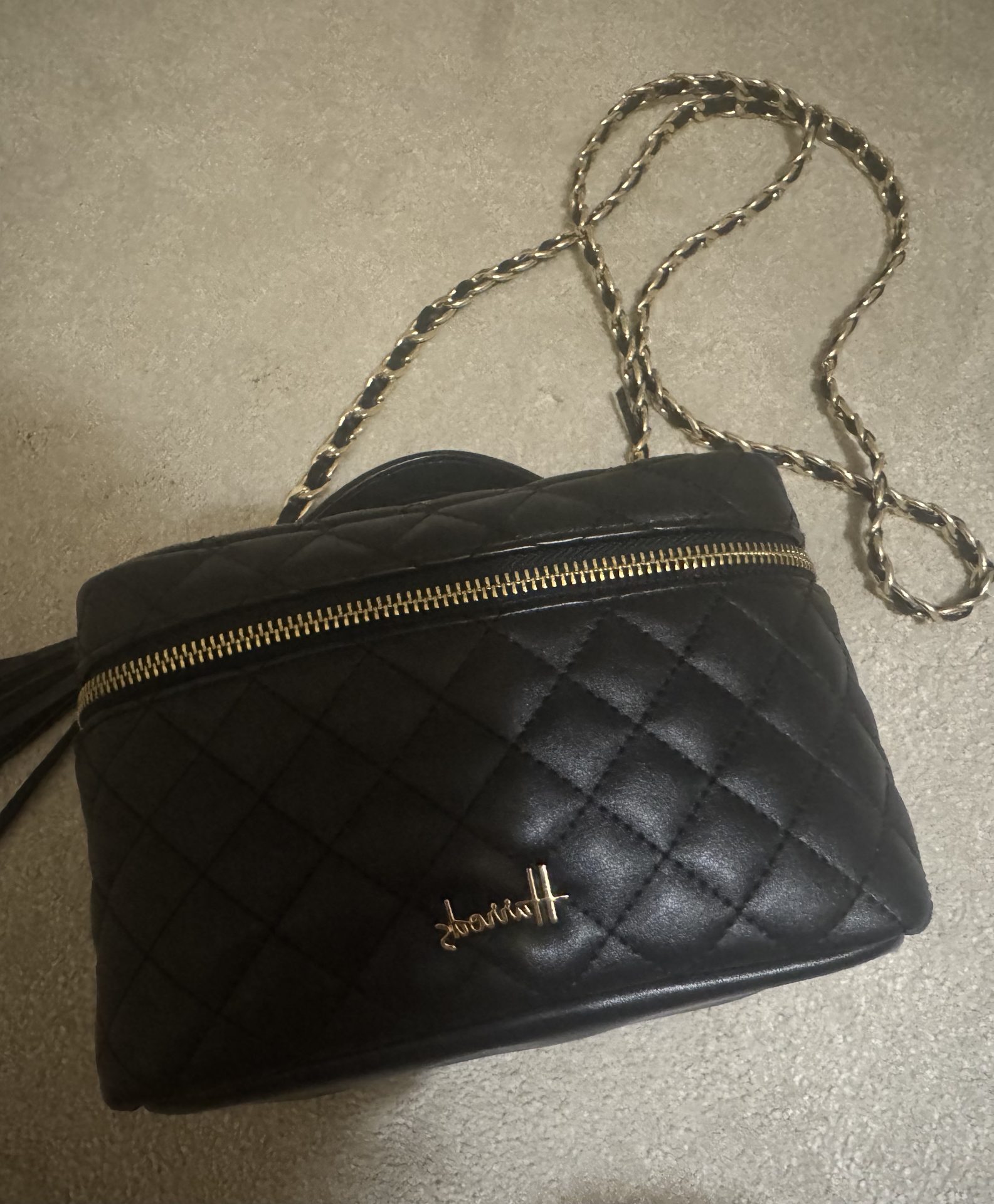 Harrods Quilted Chain Bag