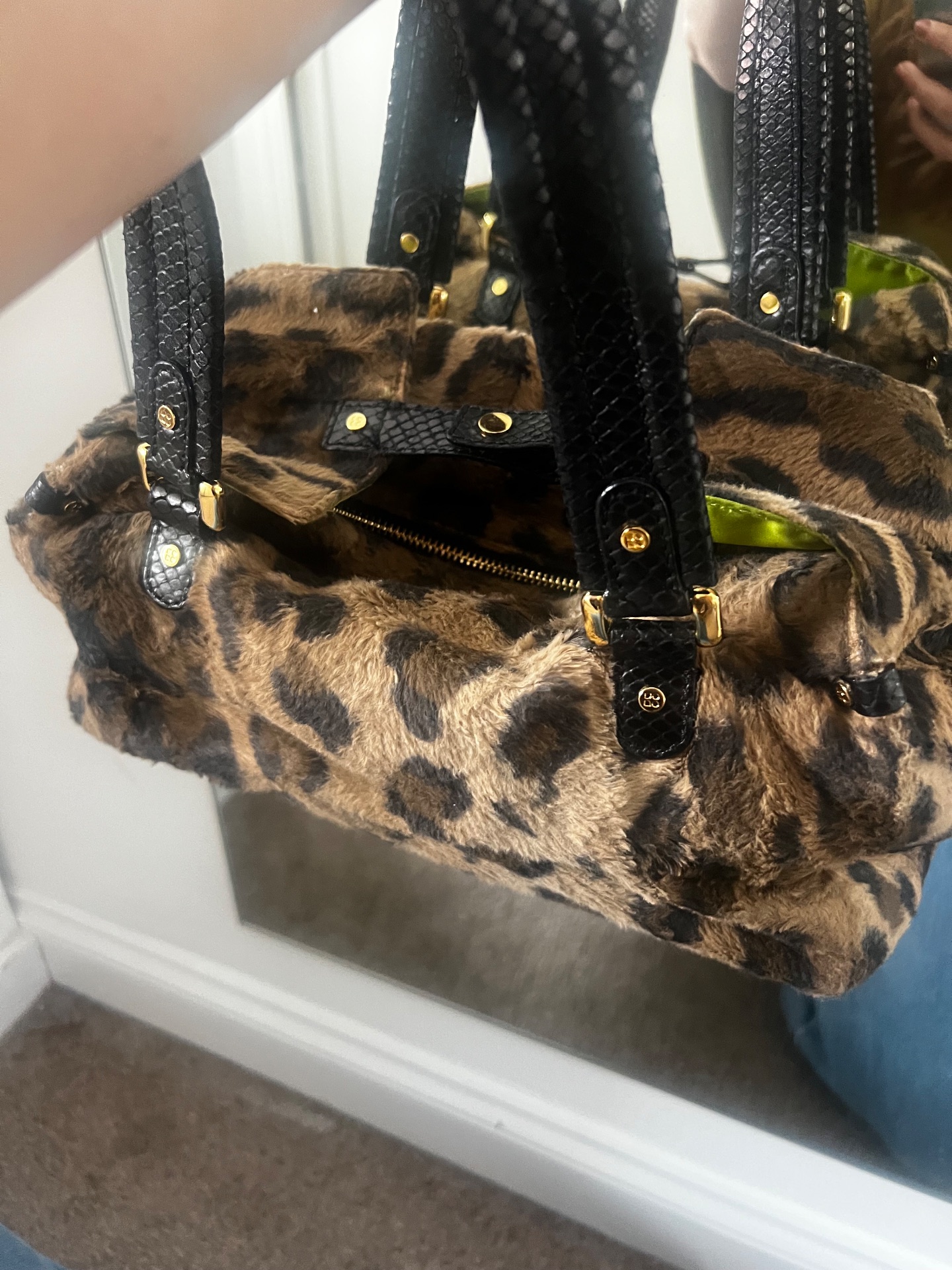 Kate spade New York leopard y2k Basel  bag