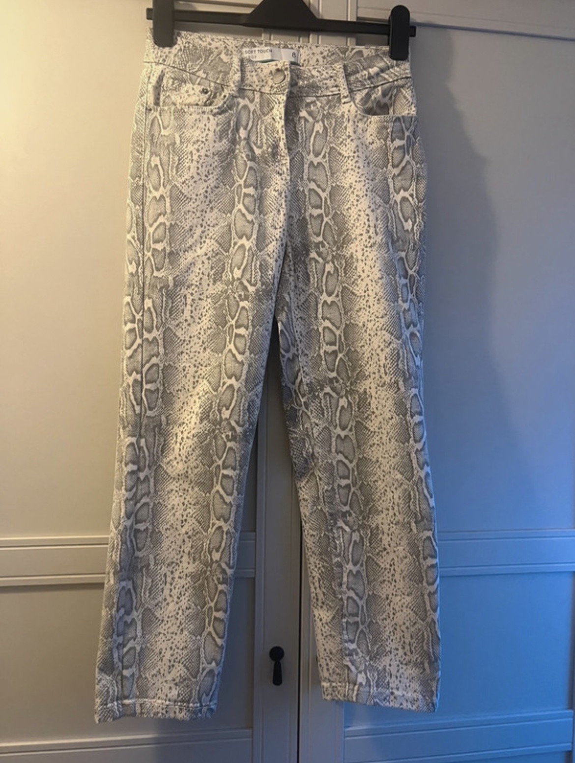 Next print crop jeans size 8